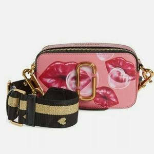 Marc Jacobs Printed Lips Camera Bag Crossbody
